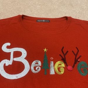 Christmas Ugly Sweater Believe 18W